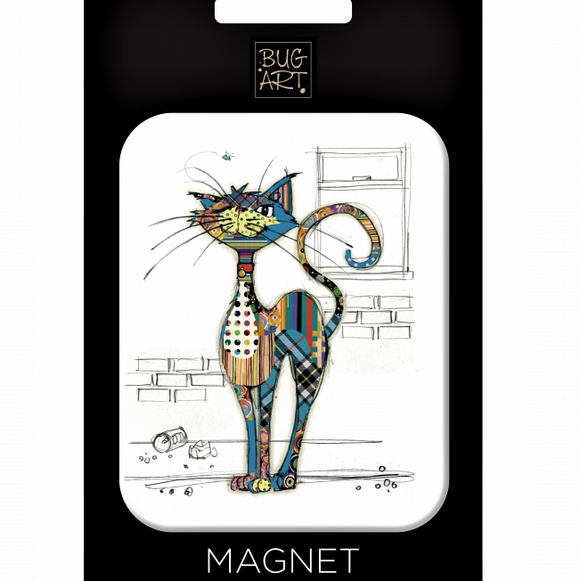 Cola Cat Kooks Large Fridge Magnet - Bug Art