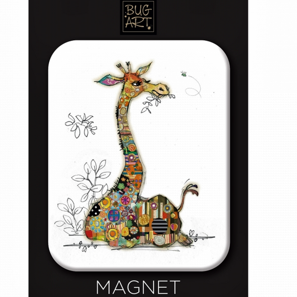 Gerry Giraffe Kooks Large Fridge Magnet - Bug Art
