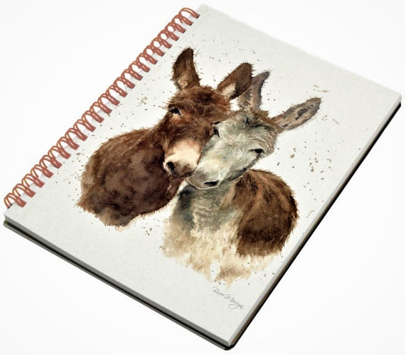 Bree Merryn Jack & Diane Donkey Hardback Lined Notebook A5