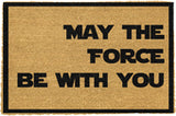 May the Force be with you - Star Wars Quote - Artsy Door Mat 60cm x 40cm